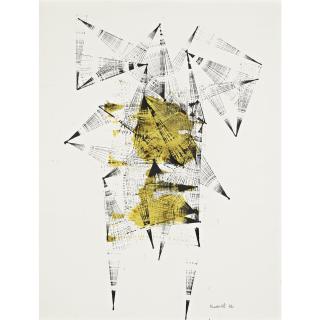 Lynn Chadwick - Composition (Yellow & Black)