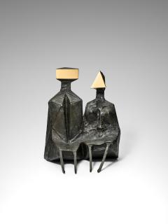 Lynn Chadwick - Maquette II Two Sitting Figures