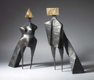 Lynn Chadwick - Maquette IV (Two winged figures)