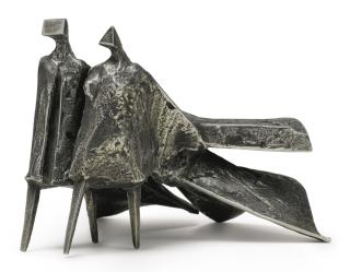 Lynn Chadwick - Maquette Iv Walking Cloaked Figures