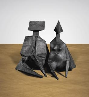 Lynn Chadwick - Pair Of Sitting Figures Ii