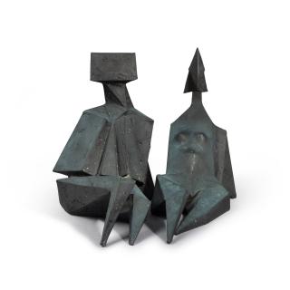 Lynn Chadwick - Pair of Sitting Figures III