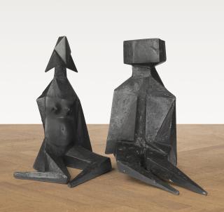Lynn Chadwick - Pair Of Sitting Figures Iv