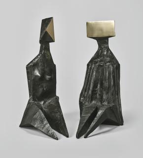 Lynn Chadwick - Pair Of Sitting Figures Vii