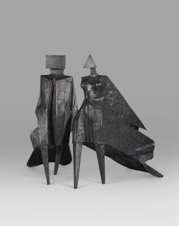 Lynn Chadwick - Pair Of Walking Figures - Jubilee 1977