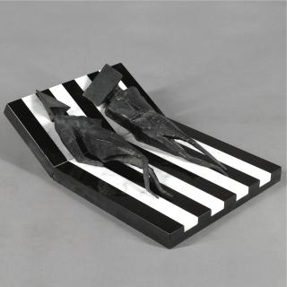 Lynn Chadwick - Reclining Figures On Stripes