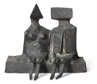 Lynn Chadwick - Sitting Couple on Base V