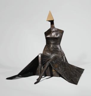 Lynn Chadwick - Sitting Woman In Robes Iv