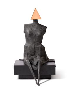 Lynn Chadwick - Third girl sitting on bench