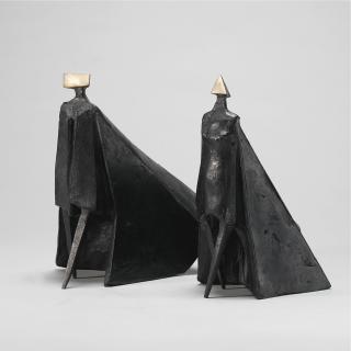 Lynn Chadwick - Walking Cloaked Figures Vi: A Pair