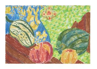 Lynne Drexler - Untitled (Still Life with Wood Table)