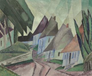 Lyonel Feininger - Alt-Sallenthin (Dorfstrasse in Alt-Sallenthin I)