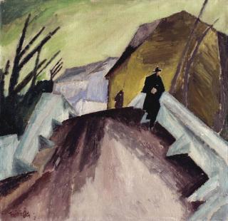 Lyonel Feininger - Auf der Brücke