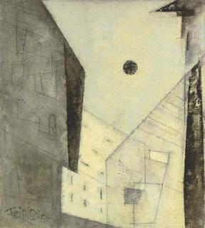 Lyonel Feininger - Courtyard II