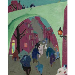 Lyonel Feininger - Die Grüne Brücke (The Green Bridge)