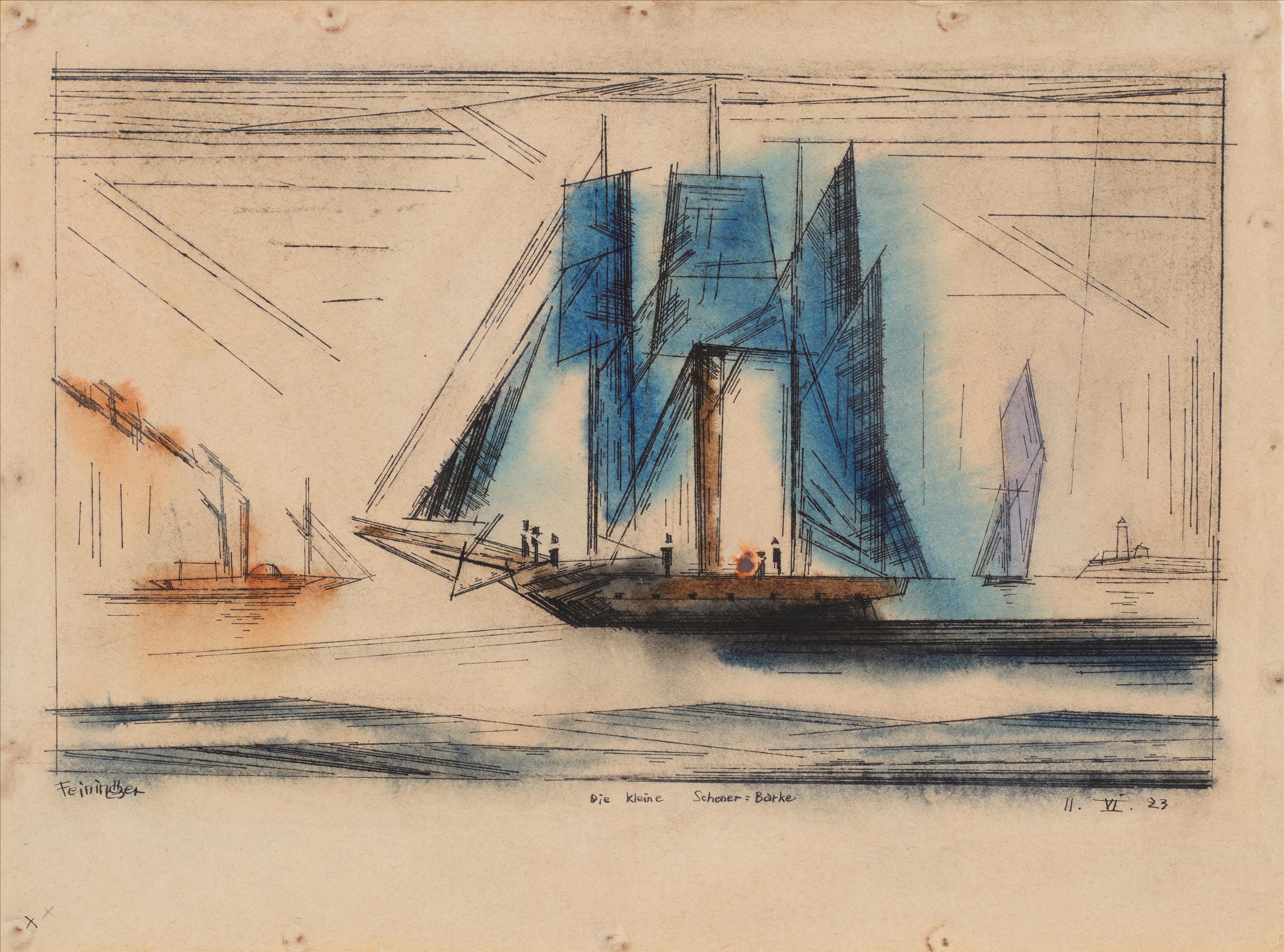 Lyonel Feininger - Die kleine Schoner-Barke