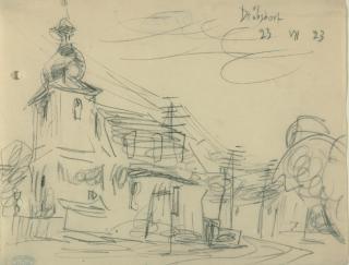 Lyonel Feininger - „Dröbsdorf“.