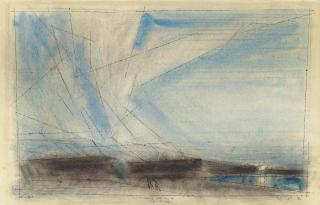 Lyonel Feininger - Evening Clouds Over The Dunes At Deep