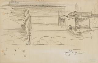 Lyonel Feininger - Figure on the Shore