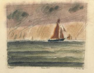 Lyonel Feininger - Fischerboot - Fishing Boat