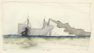 Lyonel Feininger - Fracht - Dampfer