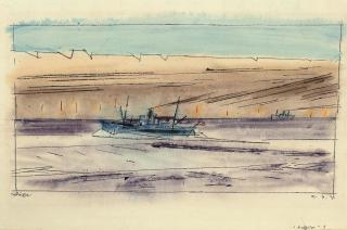 Lyonel Feininger - Freighter I