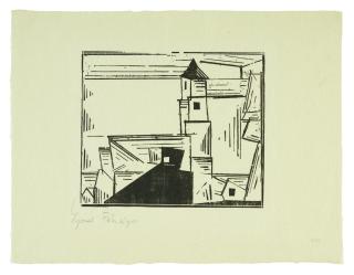Lyonel Feininger - Gelbe Dorfkirche, 3 (Prasse W270)