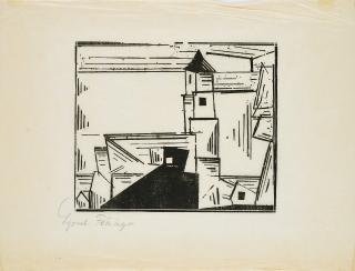Lyonel Feininger - Gelbe Dorfkirche 3.