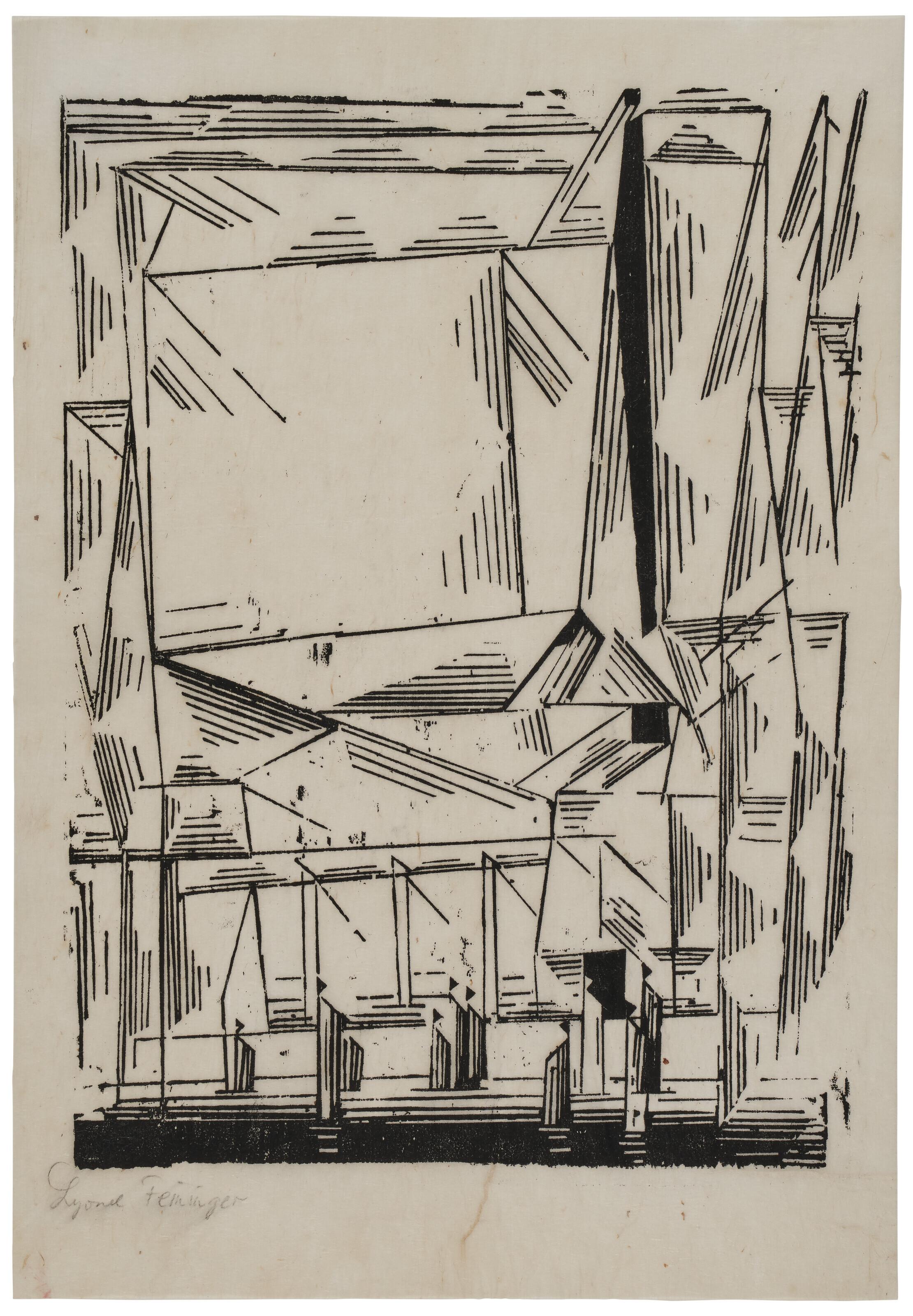 Lyonel Feininger - Gelmeroda, from Meistermappe des Staatlichen Bauhauses