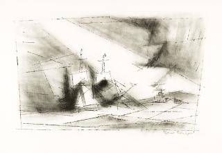 Lyonel Feininger - Off the Coast (Stone 3).