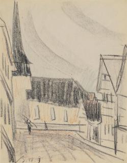 Lyonel Feininger - Ohne Titel (Gelmeroda)