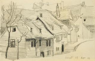 Lyonel Feininger - Ohne Titel (Straße).