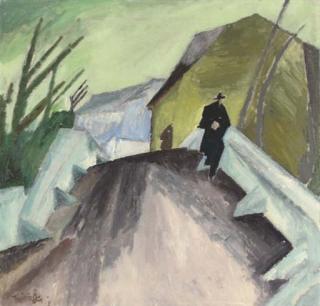 Lyonel Feininger - On the Bridge (Ober-Weimar)