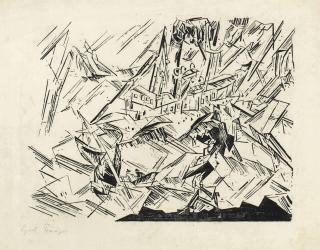 Lyonel Feininger - Ostsee Dampfer [Baltic Steamer]