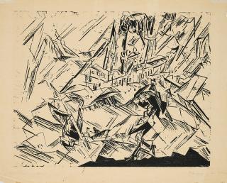 Lyonel Feininger - Ostsee Dampfer (Fahrzeuge in der Ostsee).