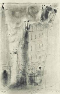 Lyonel Feininger - Paris Façades IV