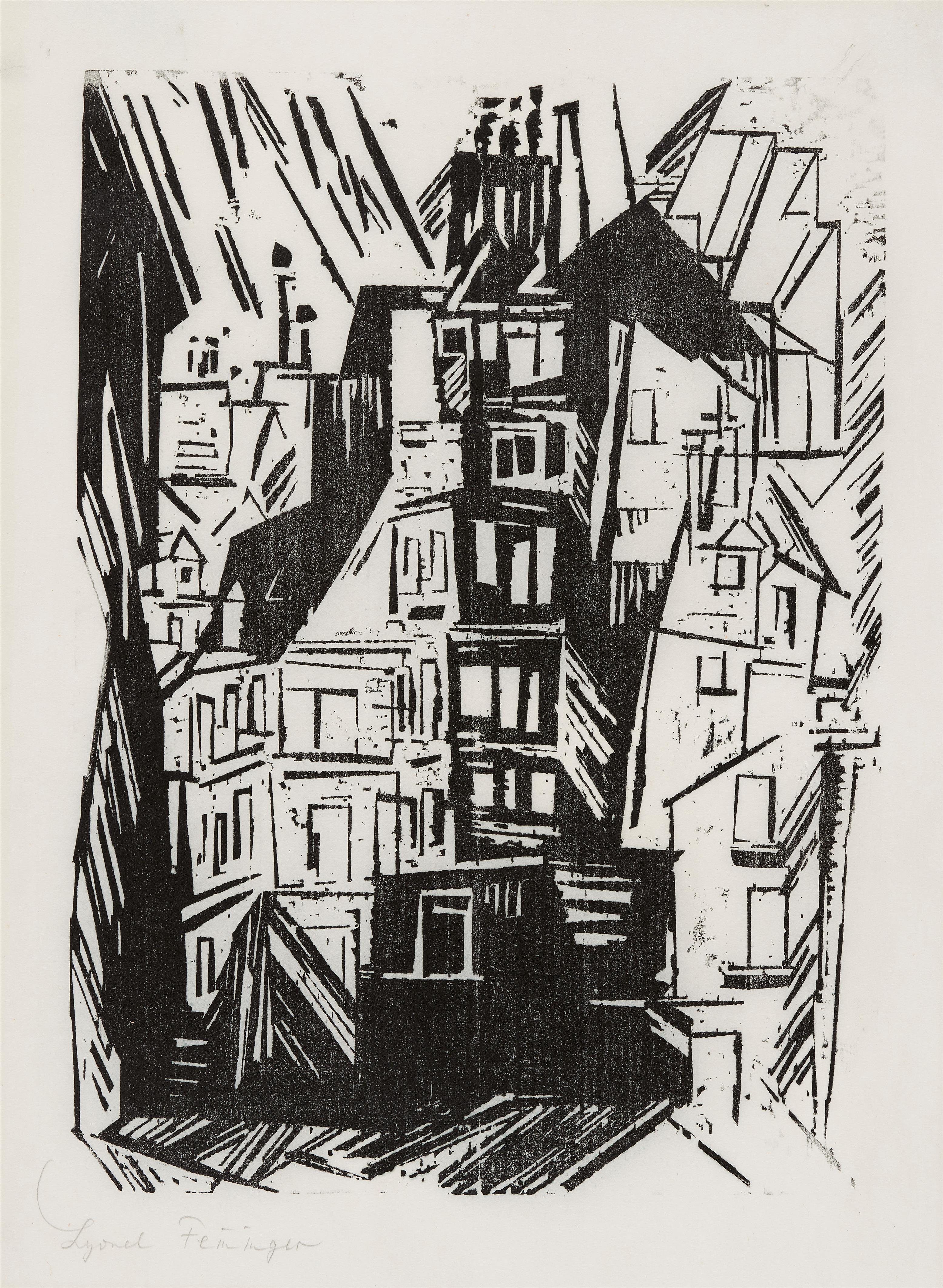 Lyonel Feininger - Pariser Häuser