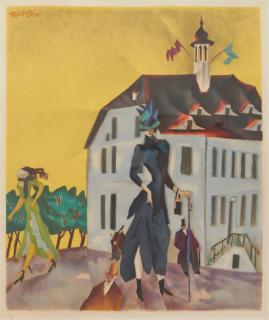 Lyonel Feininger - Rathaus, Swinemünde