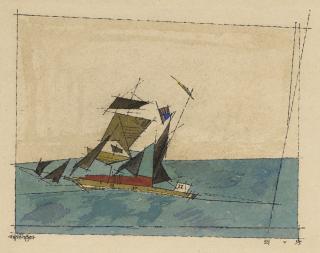 Lyonel Feininger - Sailing Ship