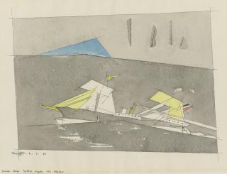 Lyonel Feininger - Schiff mit schwedischer Flagge II