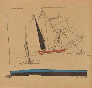 Lyonel Feininger - Segelschiff