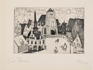 Lyonel Feininger - Sonnenaufgang („Kleinstadt“).