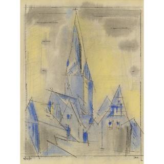 Lyonel Feininger - St. Johannis Kirche, Lüneburg (St. John\'S Church, Lüneburg)
