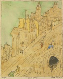 Lyonel Feininger - Steile Strasse (Steep Street)