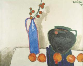 Lyonel Feininger - Stilleben mit Apfelsinen