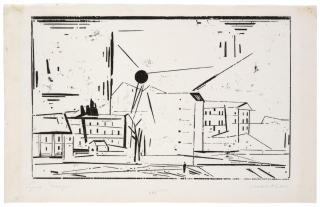 Lyonel Feininger - Suburb, 2 (Vorstadt, 2)