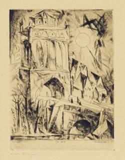 Lyonel Feininger - The Gate (Das Tor), from Die Schaffenden
