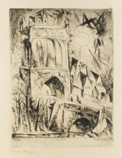 Lyonel Feininger - The Gate (Das Tor) (Prasse E. 52)
