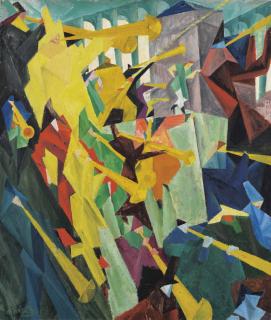 Lyonel Feininger - Trompetenbläser I