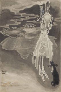 Lyonel Feininger - Untitled (Ghosts and Cats)